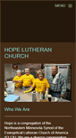 Mobile Screenshot of hopelutheranchurch-walker.com